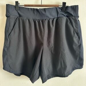 Elastic Waist Athletic Shorts with Pockets